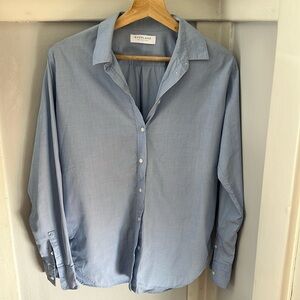 Everlane end-on-end cotton light blue button-down shirt
